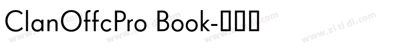 ClanOffcPro Book字体转换
